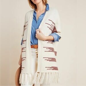 Anthropologie Akemi + Kin Canyon Fringed Cardigan O/S